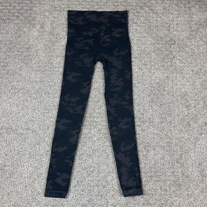 Spanx Leggings Women S Black Camo High Rise Ankle Shaping Gym Yoga Athleisure